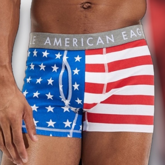 NWT - American Eagle Men’s Stars & Stripes 3” Classic Trunk Underwear (3XL Plus) - Picture 4 of 9